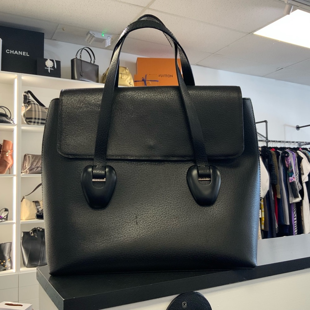 Gucci Vintage Satchel Grained Leather